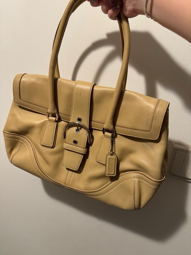 Coach Hamilton Yellow Shoulder Bag Women s Fashion Bags Wallets Shoulder Bags on Carousell