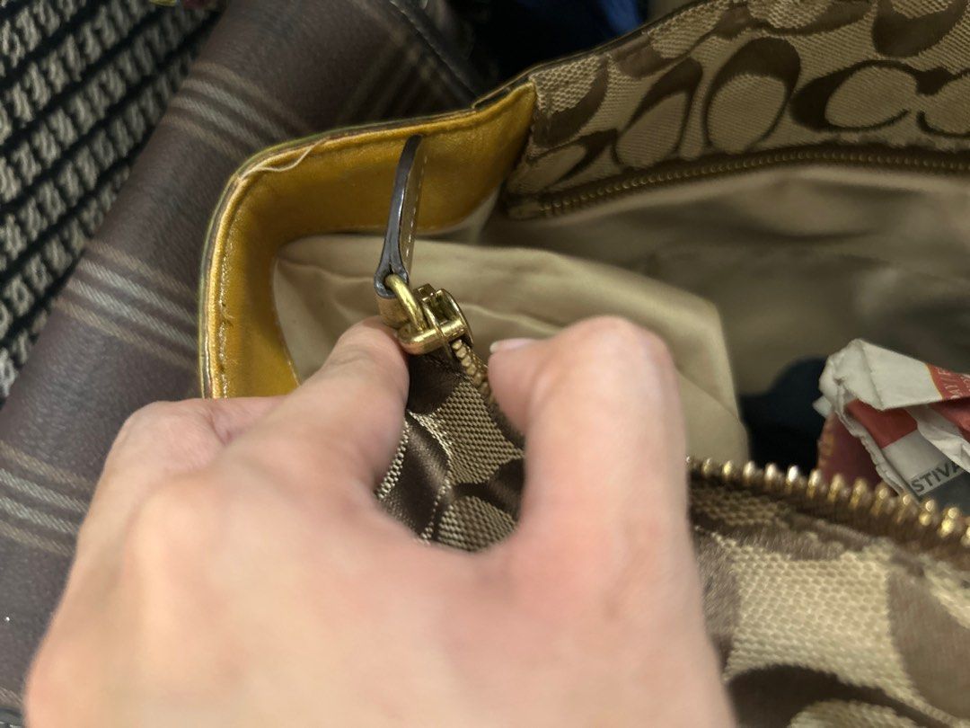 Coach mustard monogram semi-large (Category: Luxury Bags & Wallets) located in Quezon City. Submitted by thebagkarmaph (Listing ID 1328517805, Image 3). Description: Signa of use only Very clean interior.