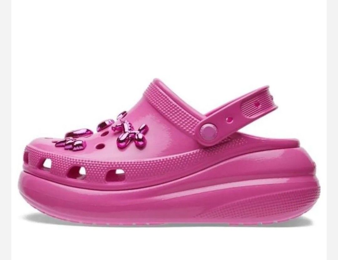 Crocs Crush Clog High Shine (Pink), Women's Fashion, Footwear