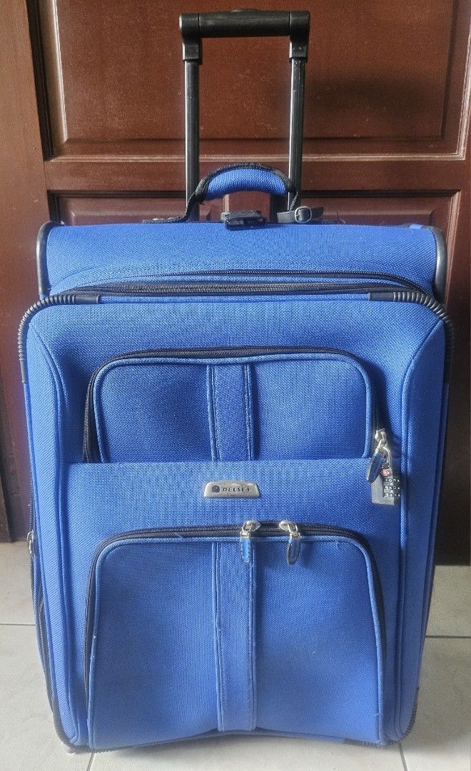 Delsey Luggage (Category: Luggage) located in Quezon City. Submitted by dclttrrr (Listing ID 1328511246, Image 1). Description: Authentic Delsey Medium 2-wheeled luggage No flaws, but needs a bit of cleaning (please see pics) ***Shipping via Lalamove, Grab Express, and Mr. Speedy only ***Shipping fee c/o buyer ***Payment via Gcash or Maya only.