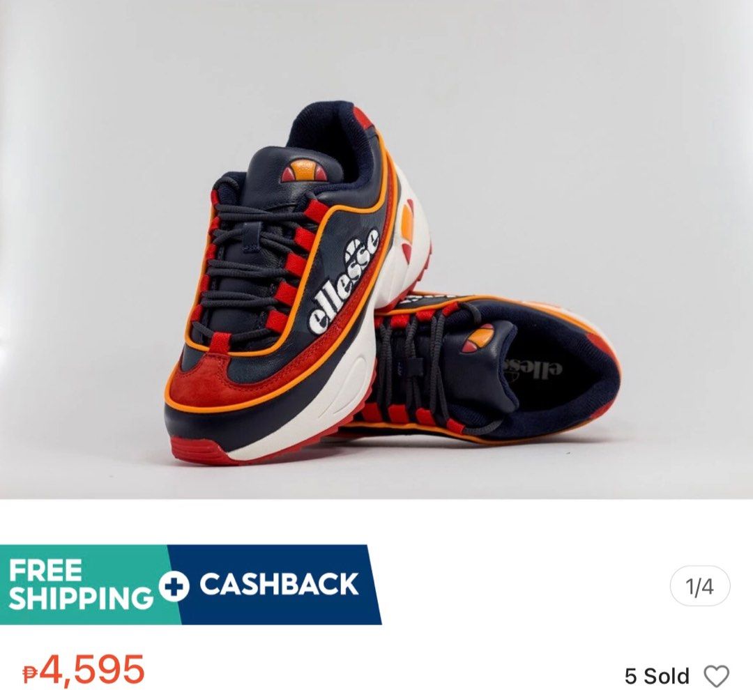 Ellesse Sparta Edge Women s Shoes Dark Blue Red Women s Fashion Footwear Sneakers on Carousell