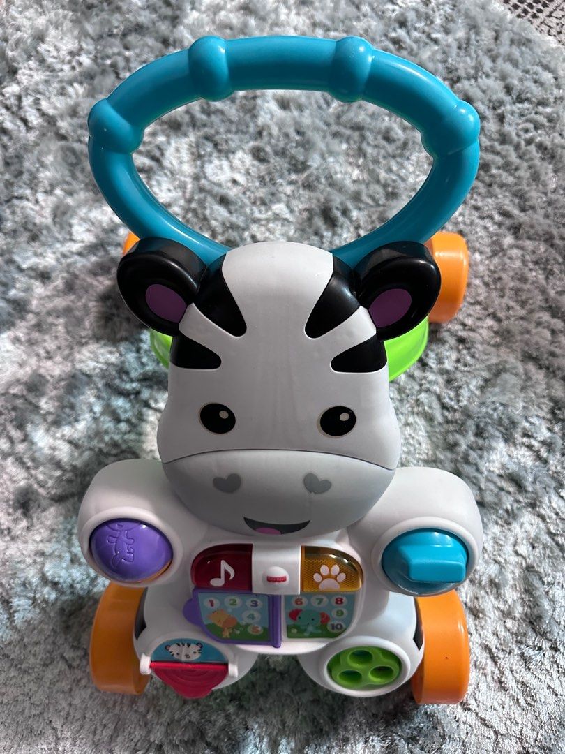 Fisher Price Zebra Push Walker Babies Kids Infant Playtime on Carousell