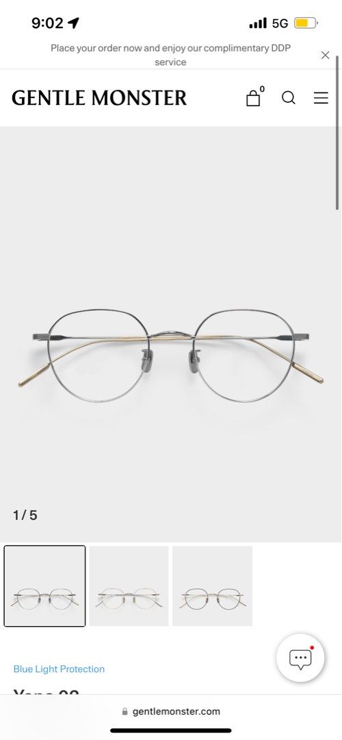 【Gentle Monster】Yona 02 メタルフレーム シルバー YONA 02】☆純正☆シルバーチタンメガネユニセックス☆ (Gentle