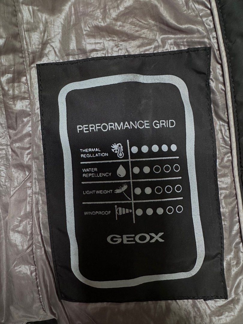 Geox performance grid jacket shop