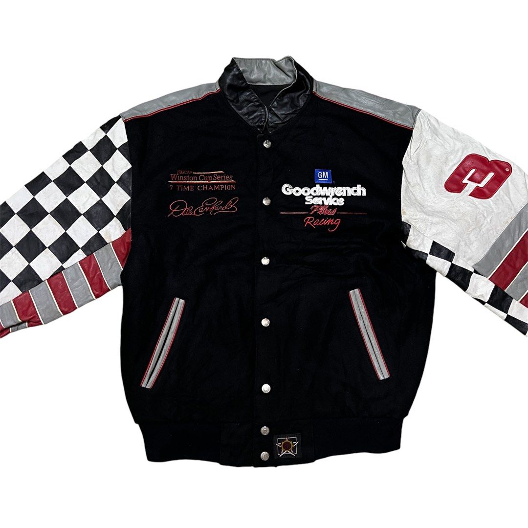 Nascar Jacket Leather Jacket Goodwrench Service Plus Jacket