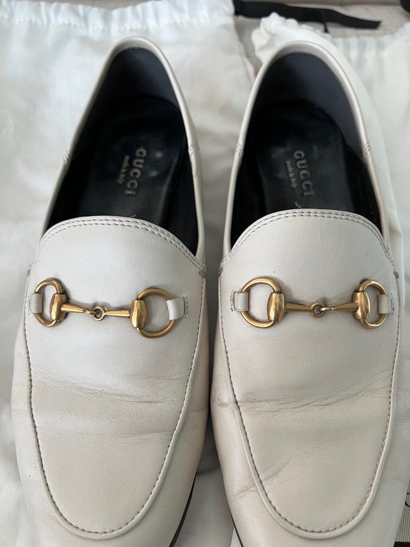 Gucci White Horsebit Loafer Luxury Sneakers Footwear on Carousell
