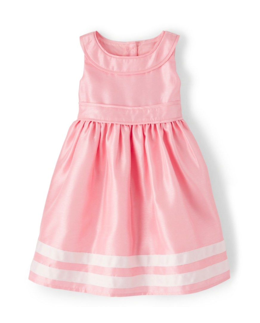 open lace back dress Gymboree Pink & Blue Striped Dress main image 0