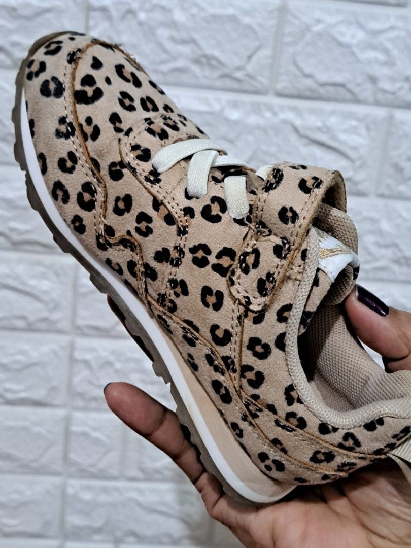 H M Kids Leopard Print Shoes Size 27 17cm
