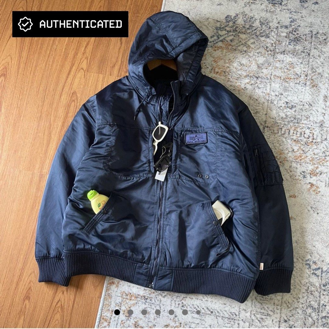 Hooded Jacket Alpha Industries Big Size Oversize Fesyen Pria Pakaian Baju Luaran di Carousell