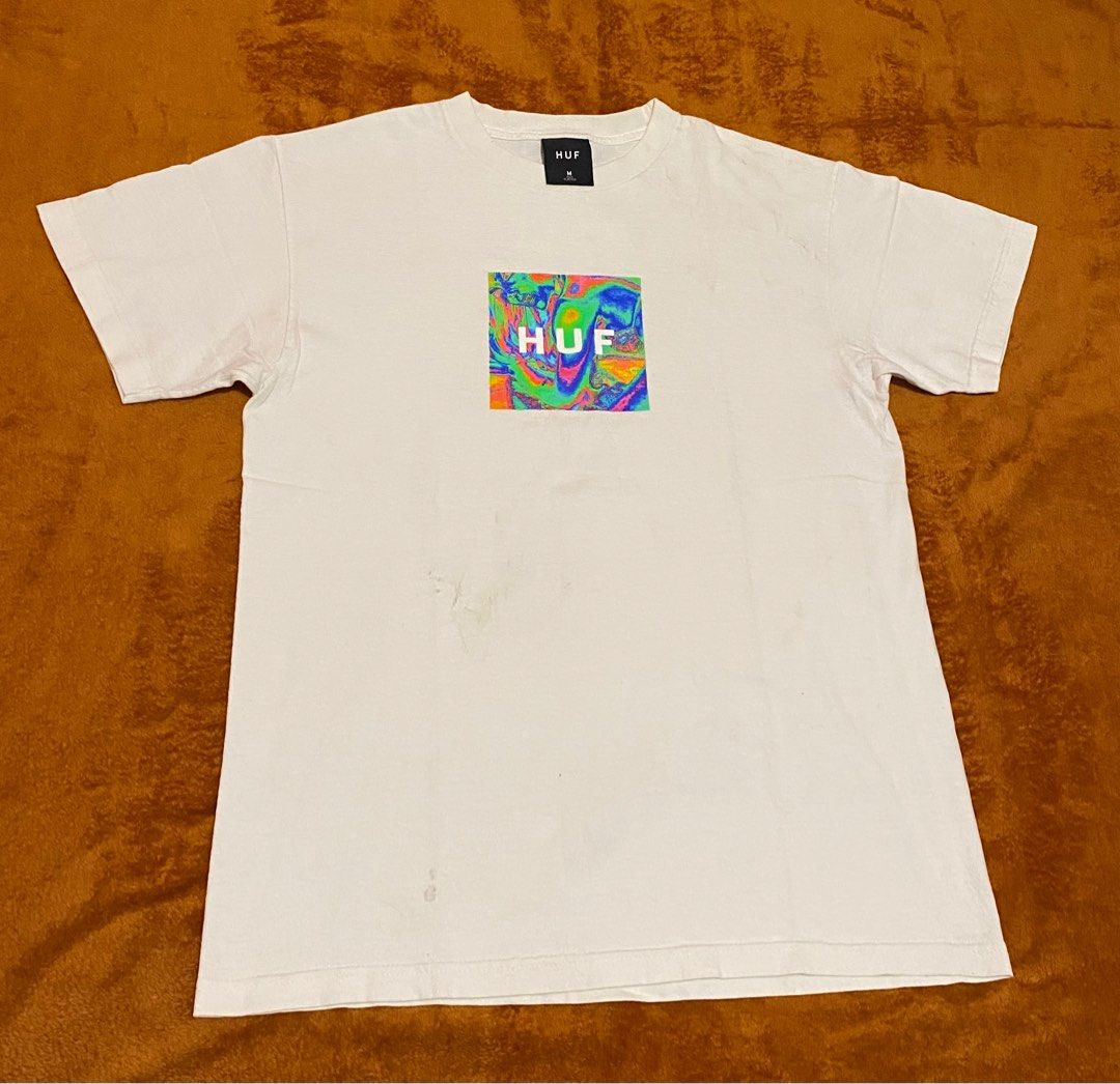 HUF Acid House Box Logo T Shirt White