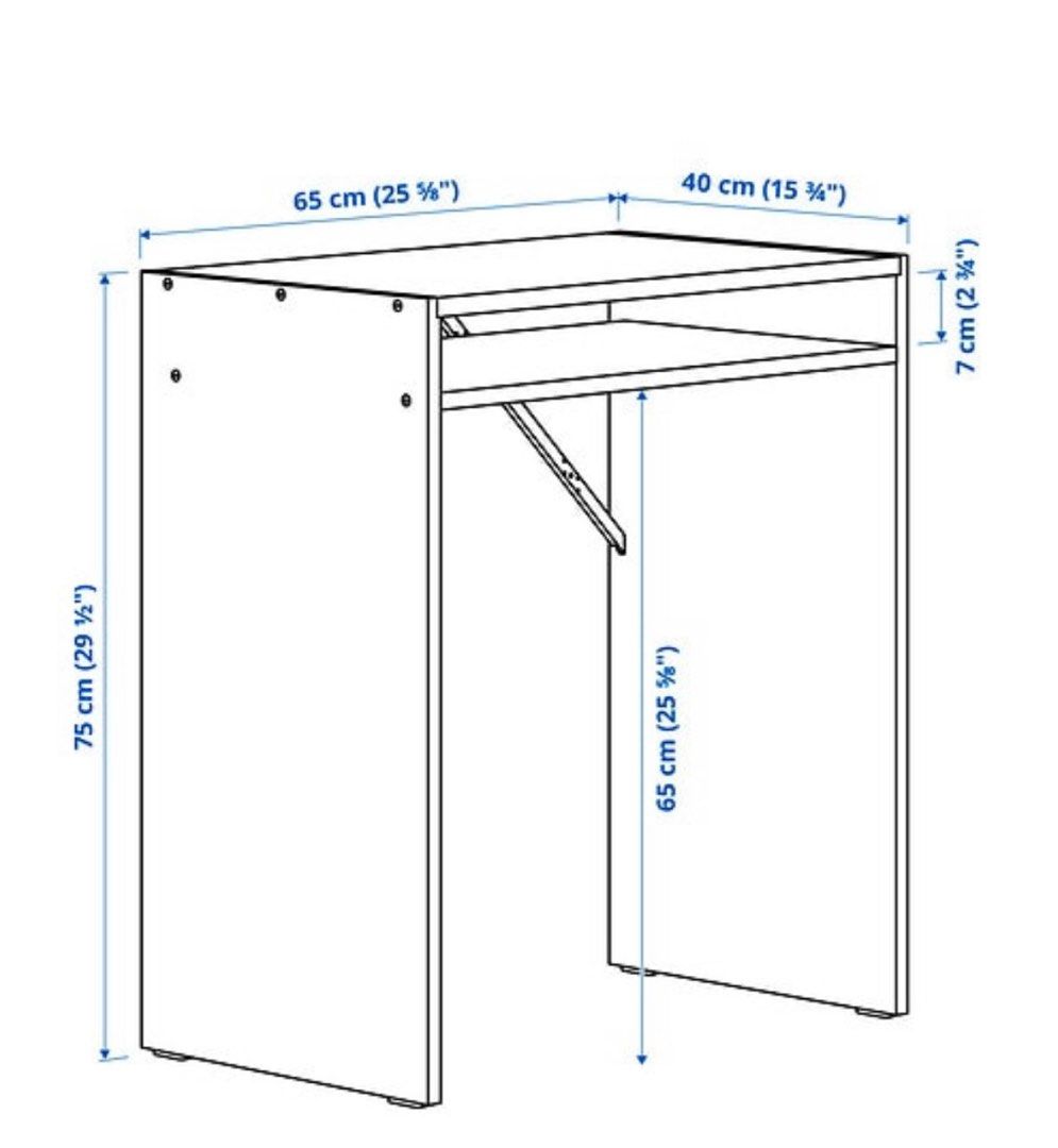 Ikea Torald white desk, Furniture & Home Living, Furniture, Tables