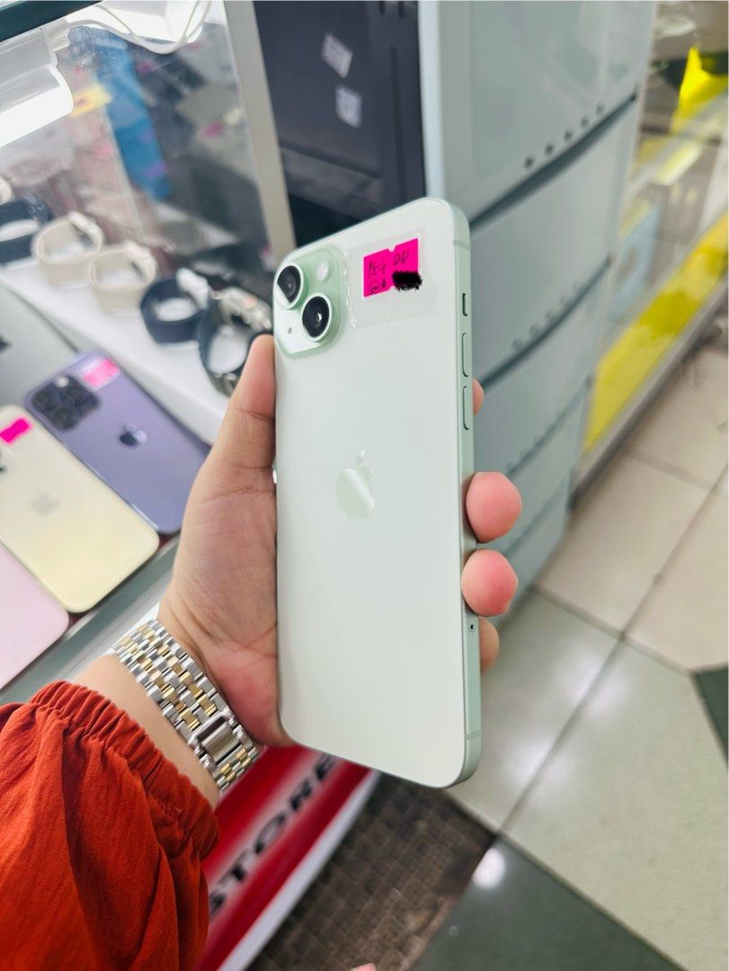 Iphone 15 Plus 128gb 96% batt Globelocked (Category: iPhone 15 Series) located in San Juan City. Submitted by javedsgadgetshop (Listing ID 1328562582, Image 2). Description: OPEN FOR INSTALLMENT VIA CREDIT CARD/GGIVES/SPAY/BILLEASE & SWAP/TRADE-IN! BUY AND SELL! Quick Specs : Iphone 15+ •128gb •NTC Variant •96% batt health •Globelocked •95% Smoothness •No hidden issue | No Repaired •100% Authentic | Not Refurbished •w/ OEM Charger & store warrant