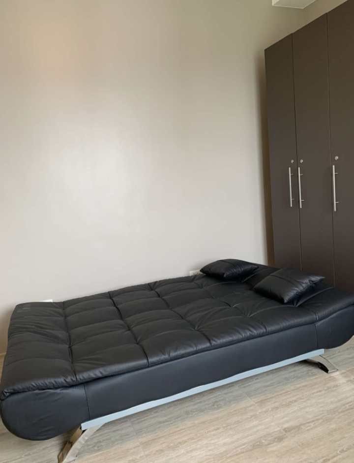 Leather black sofabed (Category: Sofas) located in Pasay City. Submitted by cherry_nicole (Listing ID 1328491042, Image 3). Description: Leather sofabed 12,500 On hand Brand new plus delivery charge.