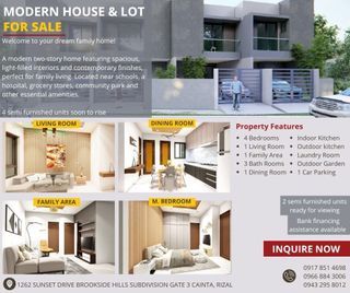 MODERN HOUSE & LOT - Clean title