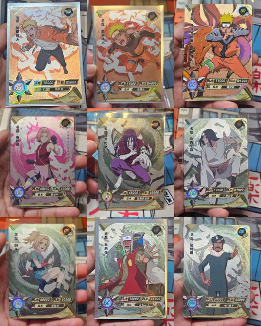 NARUTO KAYOU UR CARDS ASUKE SAKURA JIRAIYA MIGHT GUY OROCHIMARU