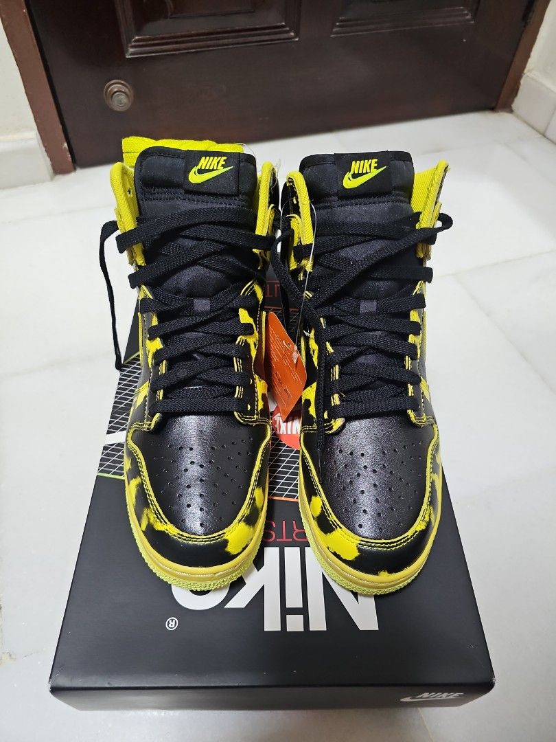 Nike Dunk High 1985 SP Yellow Acid Wash