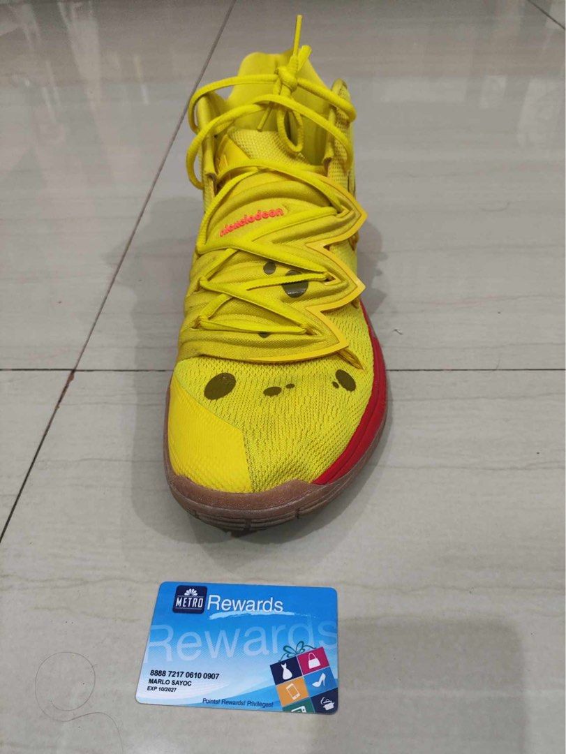 Nike Kyrie 5 SpongeBob (Category: Sneakers) located in Manila. Submitted by styledbysha (Listing ID 1328457718, Image 3). Description: Size: US 14.