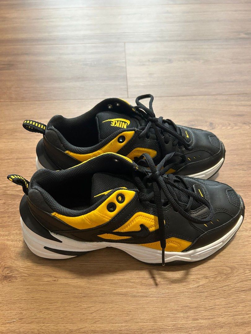 Nike M2K Tekno Black Gold Sneakers AO3108 014 Women s Fashion Footwear Sneakers on Carousell