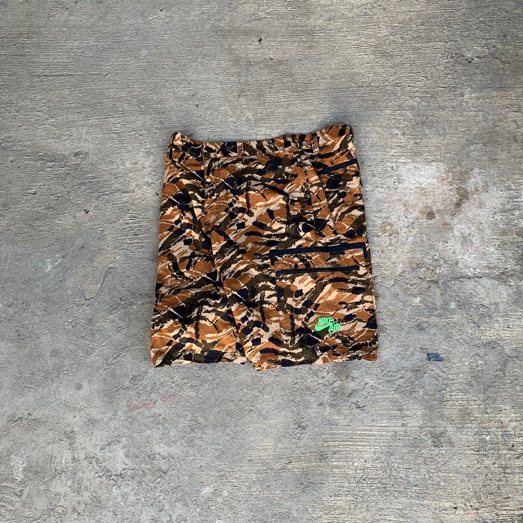 Nike Tech Camouflage Cargo Shorts (Category: Shorts) located in Manila. Submitted by fromtheflea (Listing ID 1328556724, Image 1). Description: nike techwear camouflage cargo shorts rare piece of nike techwear; like new condition no issues; up to 37 waistline x 23 length 1000 .