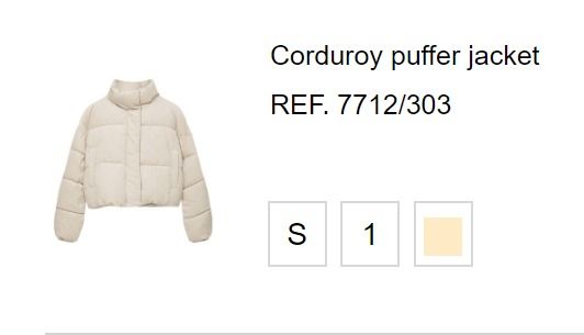 Pull and bear corduroy puffer jacket shop
