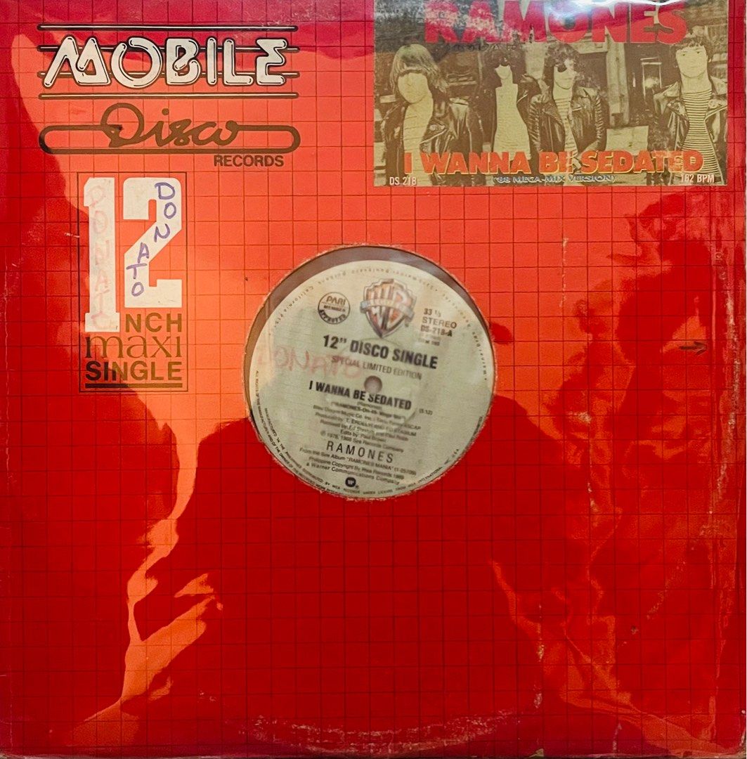Ramones- I wanna be sedated 12” Single (Category: Vinyls) located in Mandaluyong City. Submitted by inchan.e (Listing ID 1328519392, Image 1). Description: Vg/Vg+ Play grade Vg+ Rare.