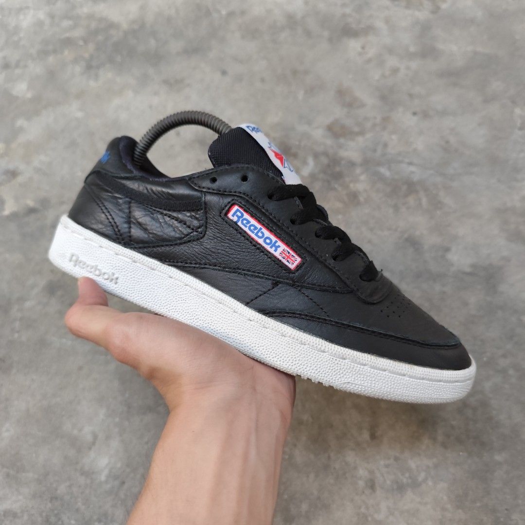 Reebok Club C 85 Overbranded Black 7 men 8.5 women Men s Fashion Footwear Sneakers on Carousell