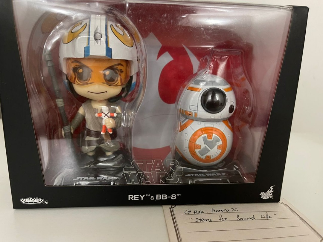 REY & BB-8 Hot Toys Cosbaby, Hobbies & Toys, Toys & Games on Carousell