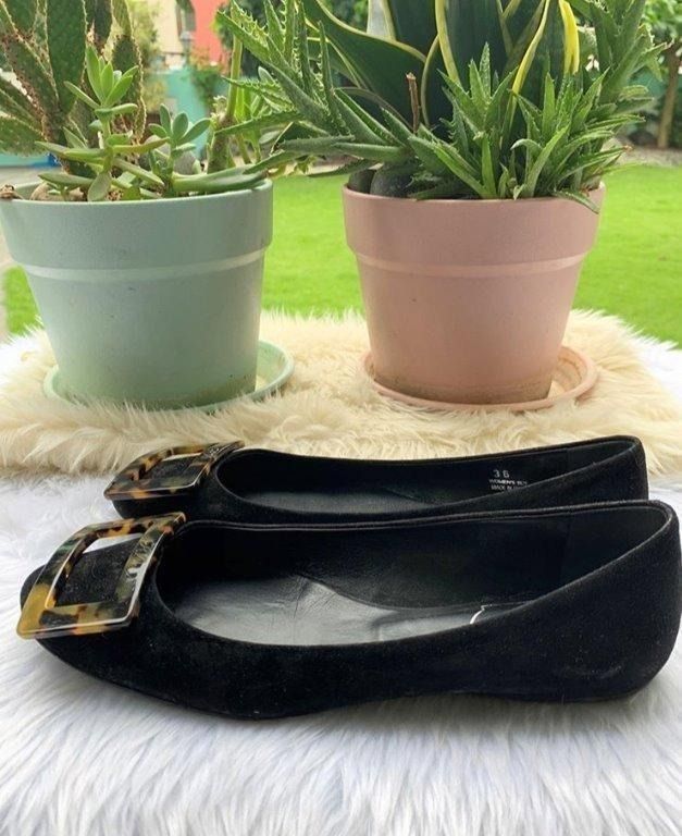 Roger vivier gommette suede ballerinas deals