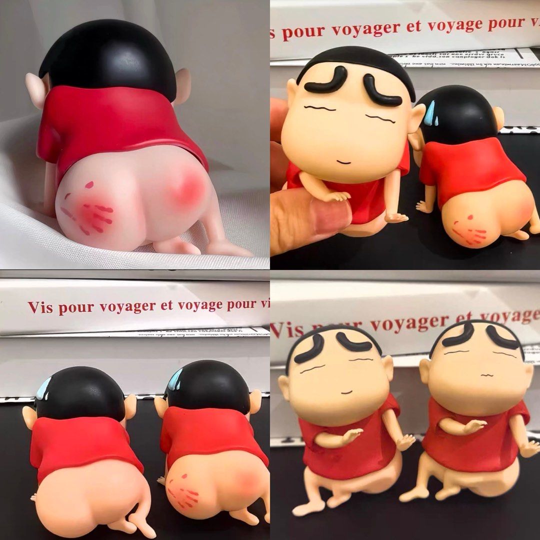 Crayon Shin-Chan Butt-showing Plush SHINCHAN BUTT SLAP FIGURINES CM,  Hobbies Toys, Toys Games On