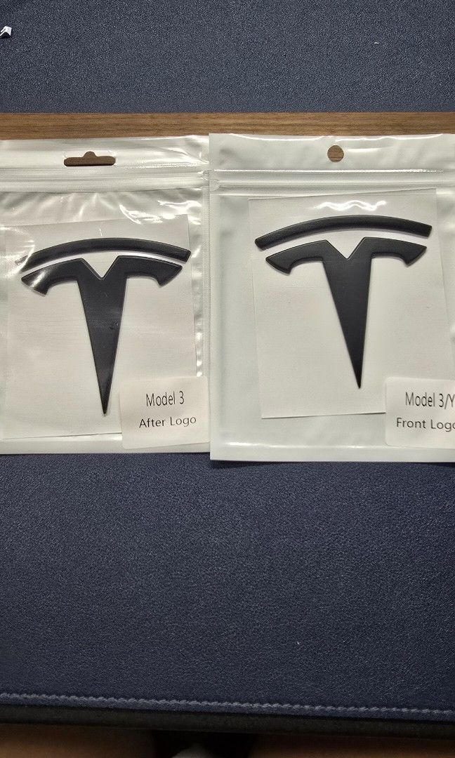 Tesla Model 3 and Y Front and Back logo, Car Accessories, Accessories