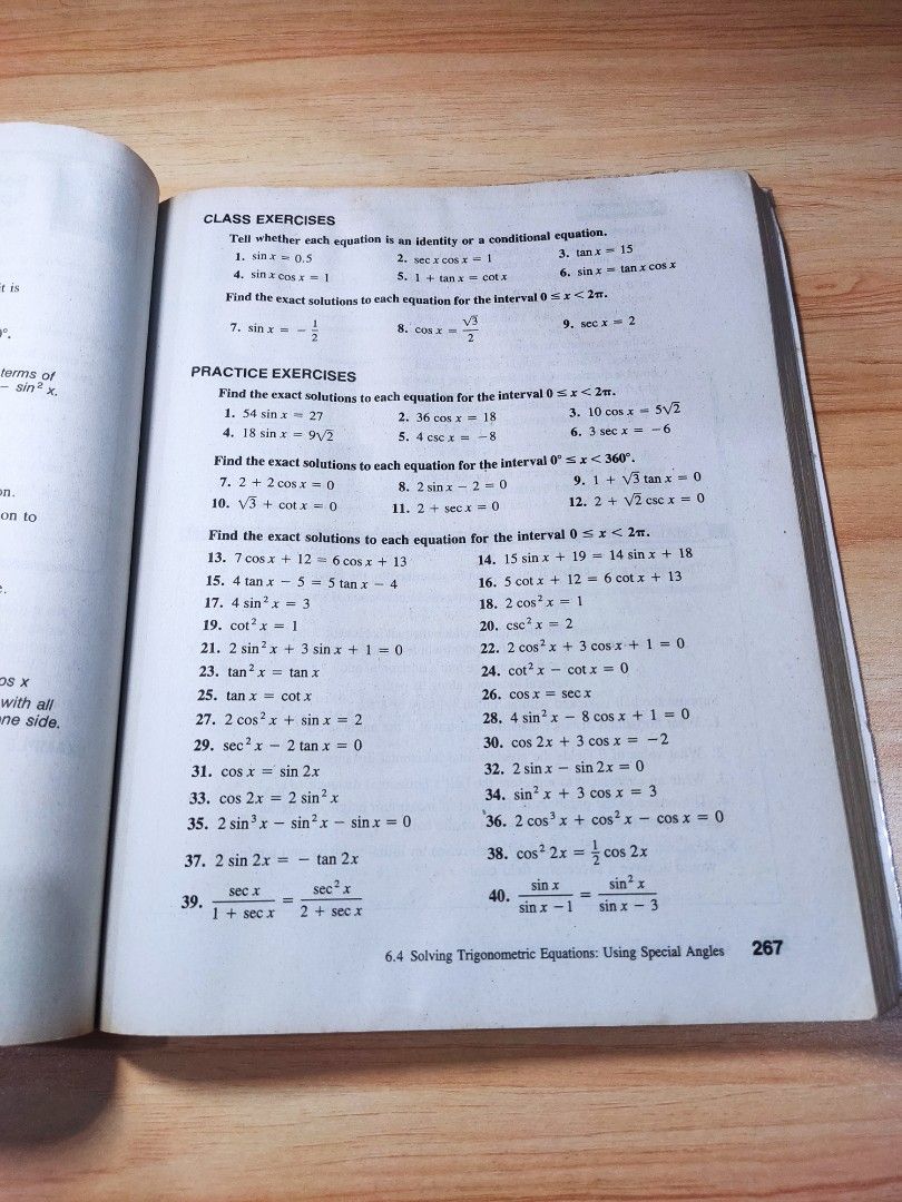 Trigonometry (Category: Textbooks) located in Batangas. Submitted by chrisern35 (Listing ID 1328451096, Image 3). Description: Trigonometry Jerome Hayden & Bettye Hall Pearson Prentice Hall ₱80.