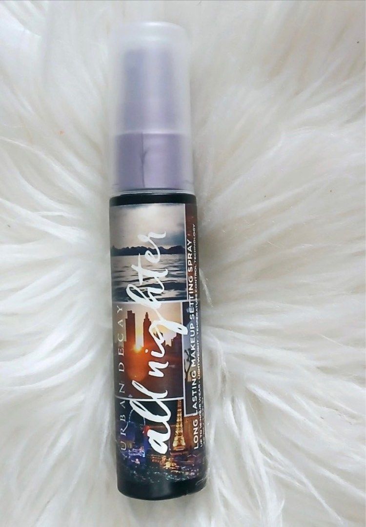 URBAN DECAY ALL NIGHTER LONG LASTING MAKEUP SETTING SPRAY (Category: Makeup) located in San Juan City. Submitted by cashfrancefashioncosmetics_ph (Listing ID 1328502333, Image 1). Description: URBAN DECAY ALL NIGHTER LONG LASTING MAKEUP SETTING SPRAY 30ML NO BOX.