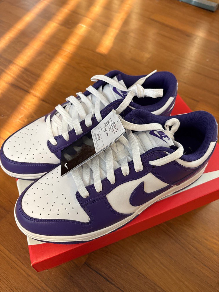 court purple with white laces