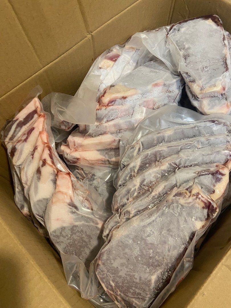 USDA Ribeye Steak (Category: Chilled & Frozen Food) located in Cavite. Submitted by alexisinigo (Listing ID 1328449533, Image 3). Description: USDA Ribeye steak Butteraged Seasoned 5 pcs/pack 1/2” thickness 900grams to 1kg Malambot legit 💯 kahit well done! Instructions: Season with a bit of salt and pepper Panfry in butter for 2-3 minutes each side Actual photos posted. 📍Kawit, Cavite.