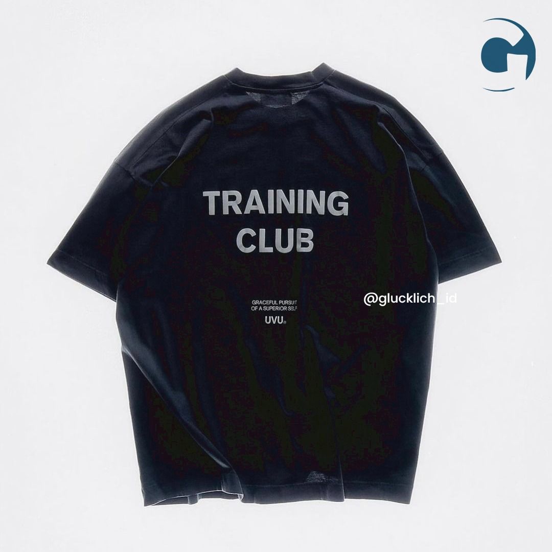 UVU, Training Club Tee in Black/Reflective, Fesyen Pria, Pakaian