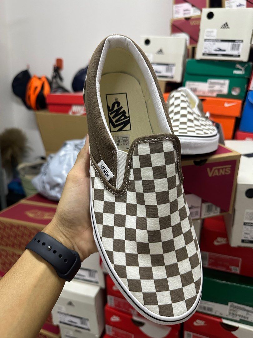 Vans Slip On Checkerboard ORIGINAL Men s Fashion Footwear Sneakers on Carousell