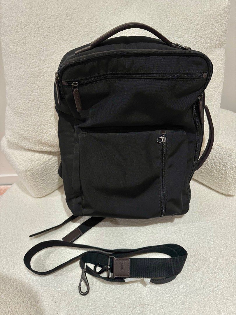 Fossil Buckner Convertible Laptop Backpack MBG9431001 Black Purchase on Fossil Official