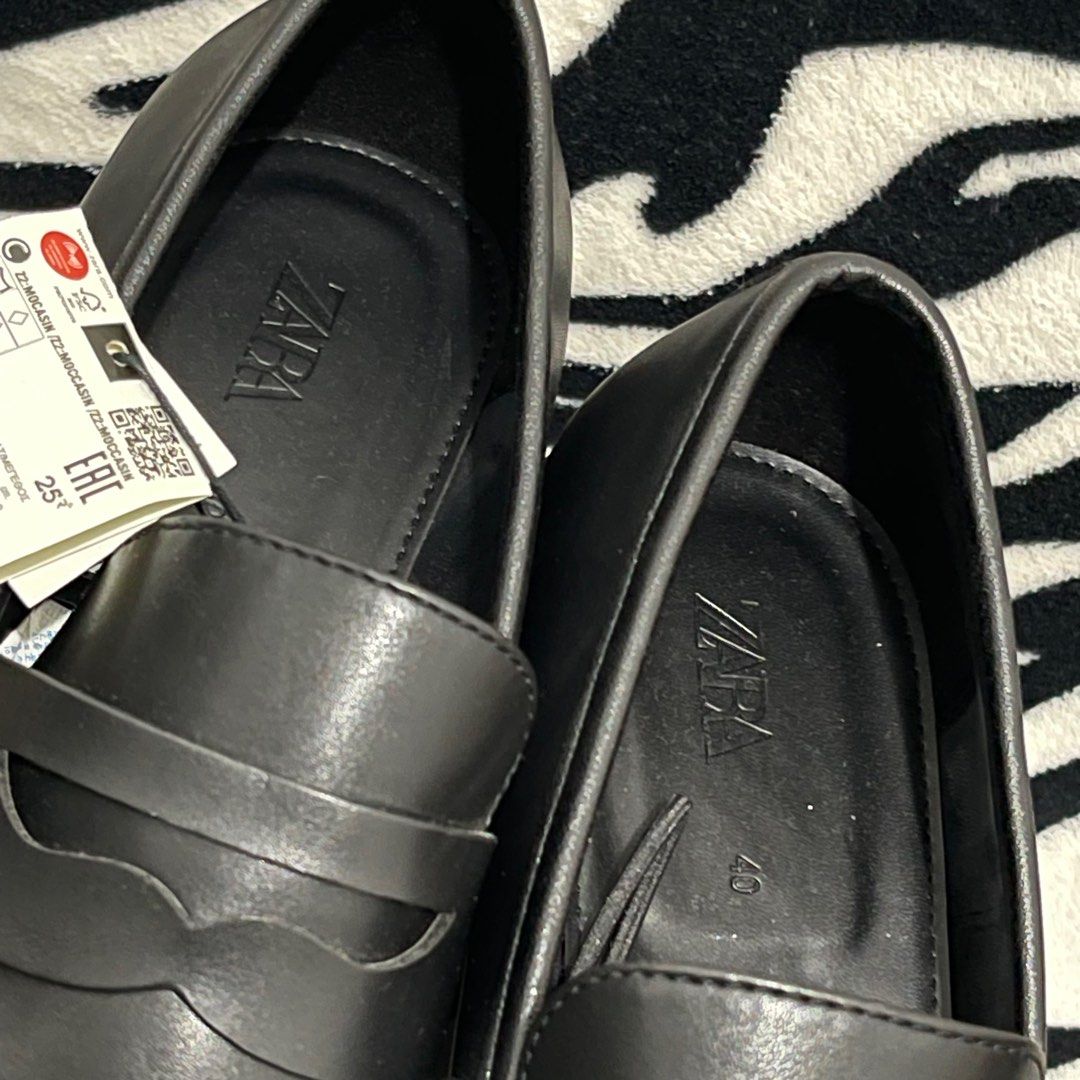 Sepatu Mocasines De Zara ZARA Moccasin Sole Track Sz 40 Original
