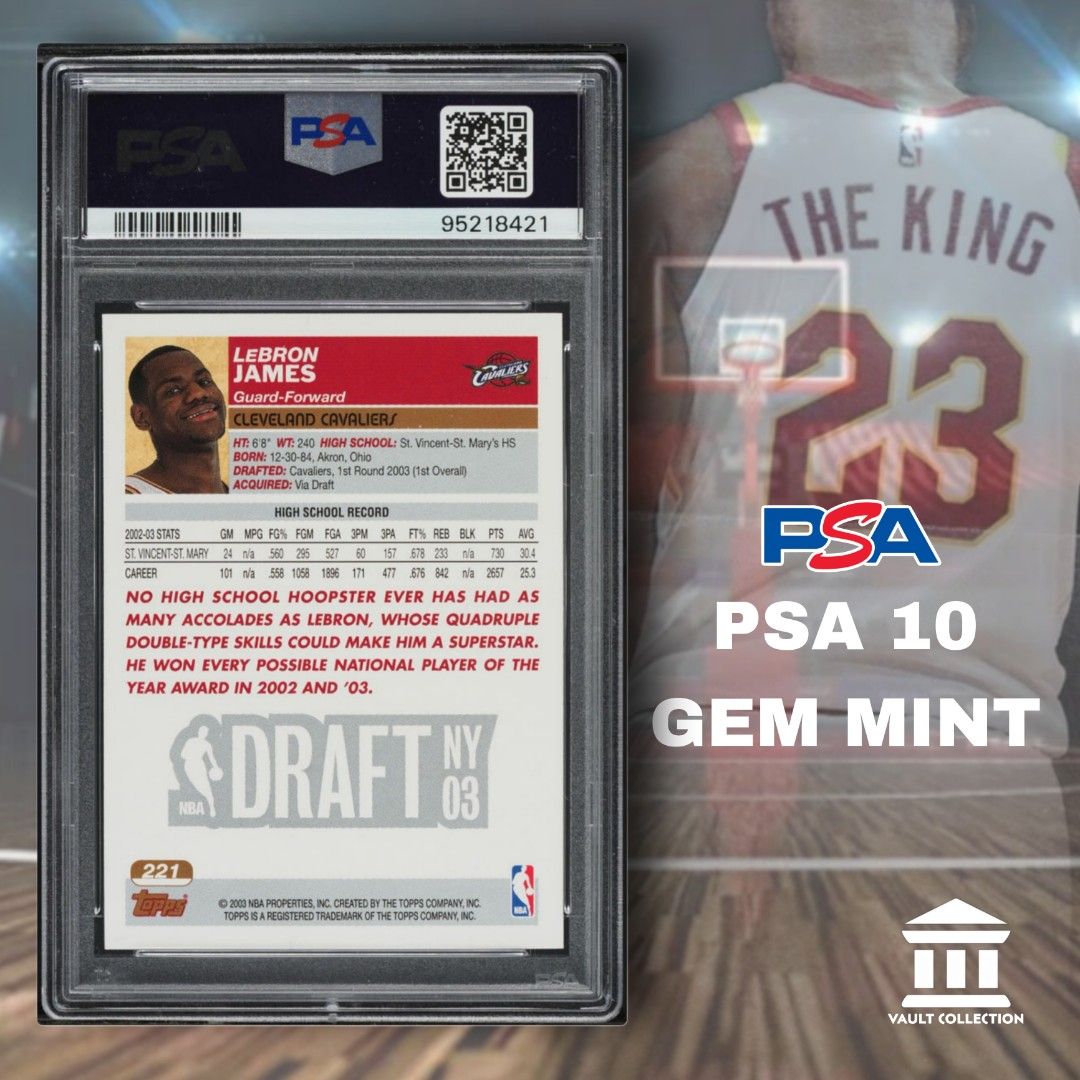 lebron james topps 221