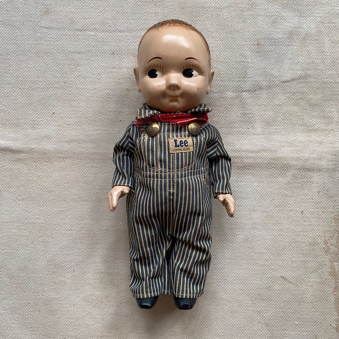 その他 1950s BUDDY LEE, HICKORY OVER ALL Rare 1950s Buddy Lee Hickory Overalls Vintage Toy Complete