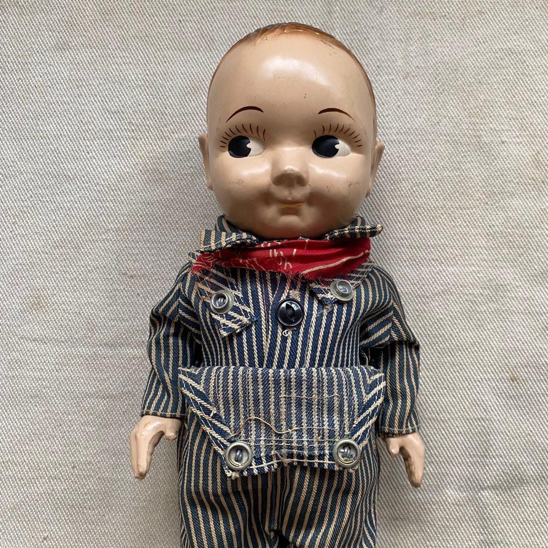 50's BUDDY LEE DOLL VINTAGE ORIGINAL COLLECTION DENIM HICKORY