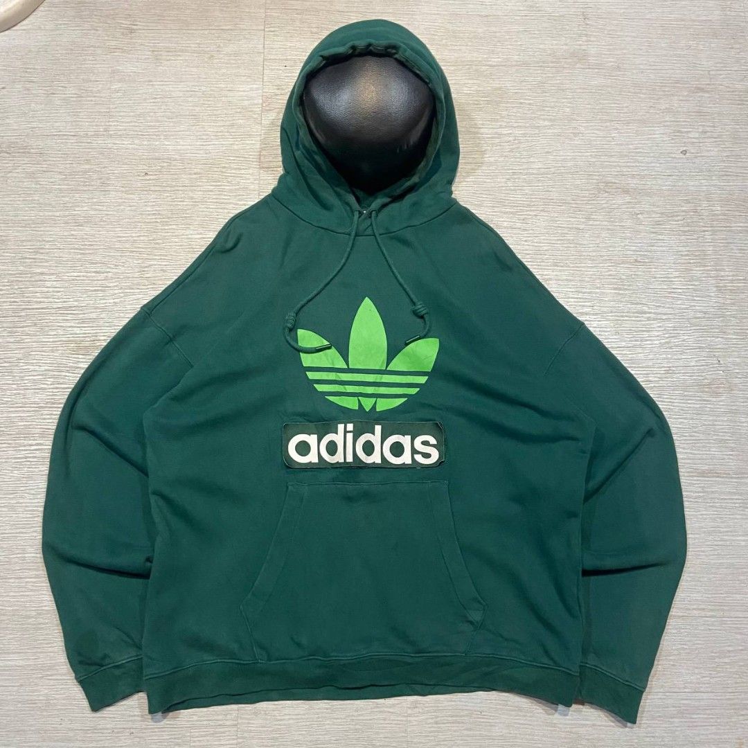Hunter green adidas hoodie clearance