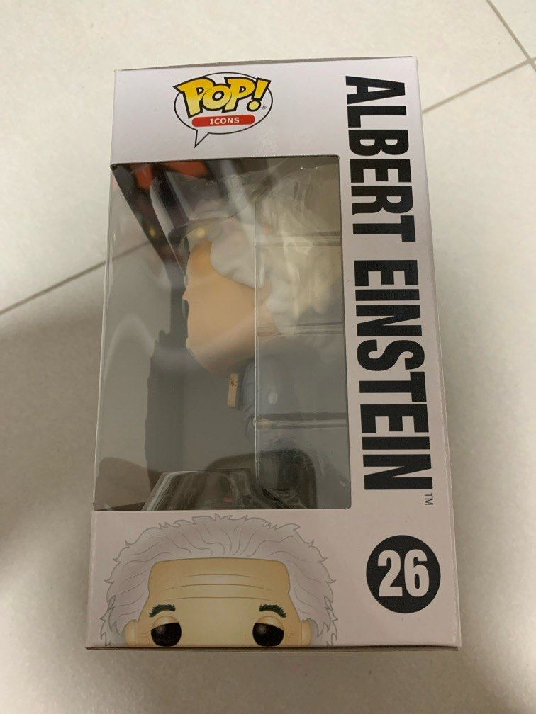Albert Einstein (Category: Toy Figures) located in Singapore. Submitted by lepopzntoyz (Listing ID 1330129546, Image 2). Description: Brand new, refer to picture for box condition.