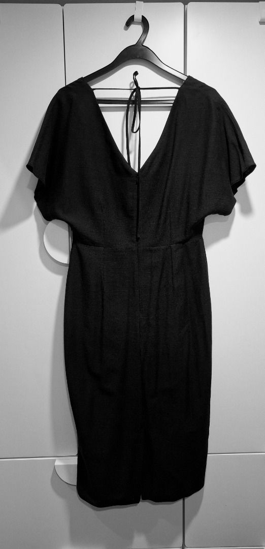 Asos black wiggle dress shop