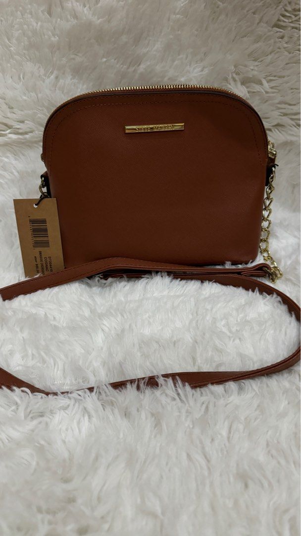 Auth. Steve Madden B Marilyn Cognac Dome Crossbody