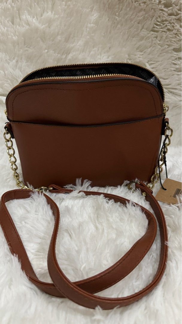 Auth. Steve Madden B Marilyn Cognac Dome Crossbody