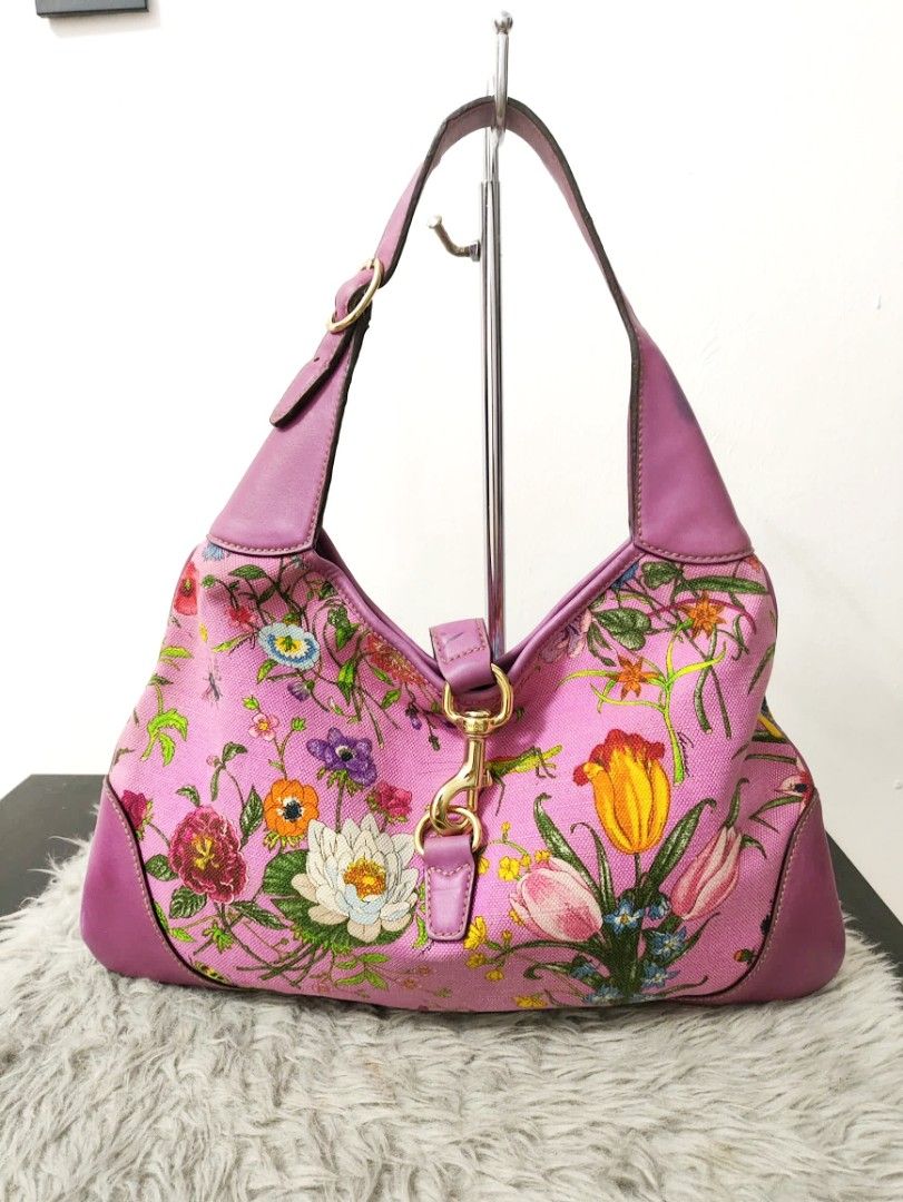 Authentic Gucci Jackie floral medium hobo bag Luxury Bags Wallets on Carousell
