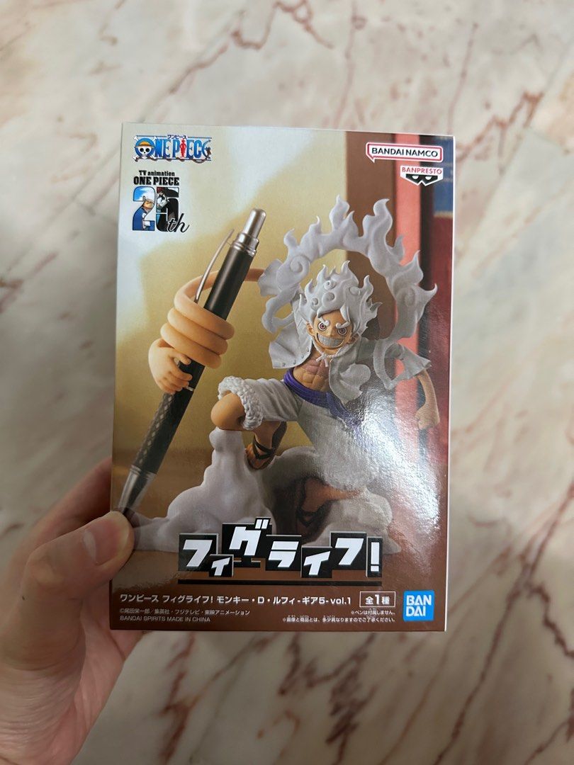 BANPRESTO JAPAN EXCLUSIVE ONE PIECE FIGLIFE MONKEY D LUFFY GEAR 5 VOLUME 1 FIGURE (Category: Toy Figures) located in Singapore. Submitted by mr.et (Listing ID 1330102449, Image 1). Description: Brand New Sealed box, unopened Authentic.