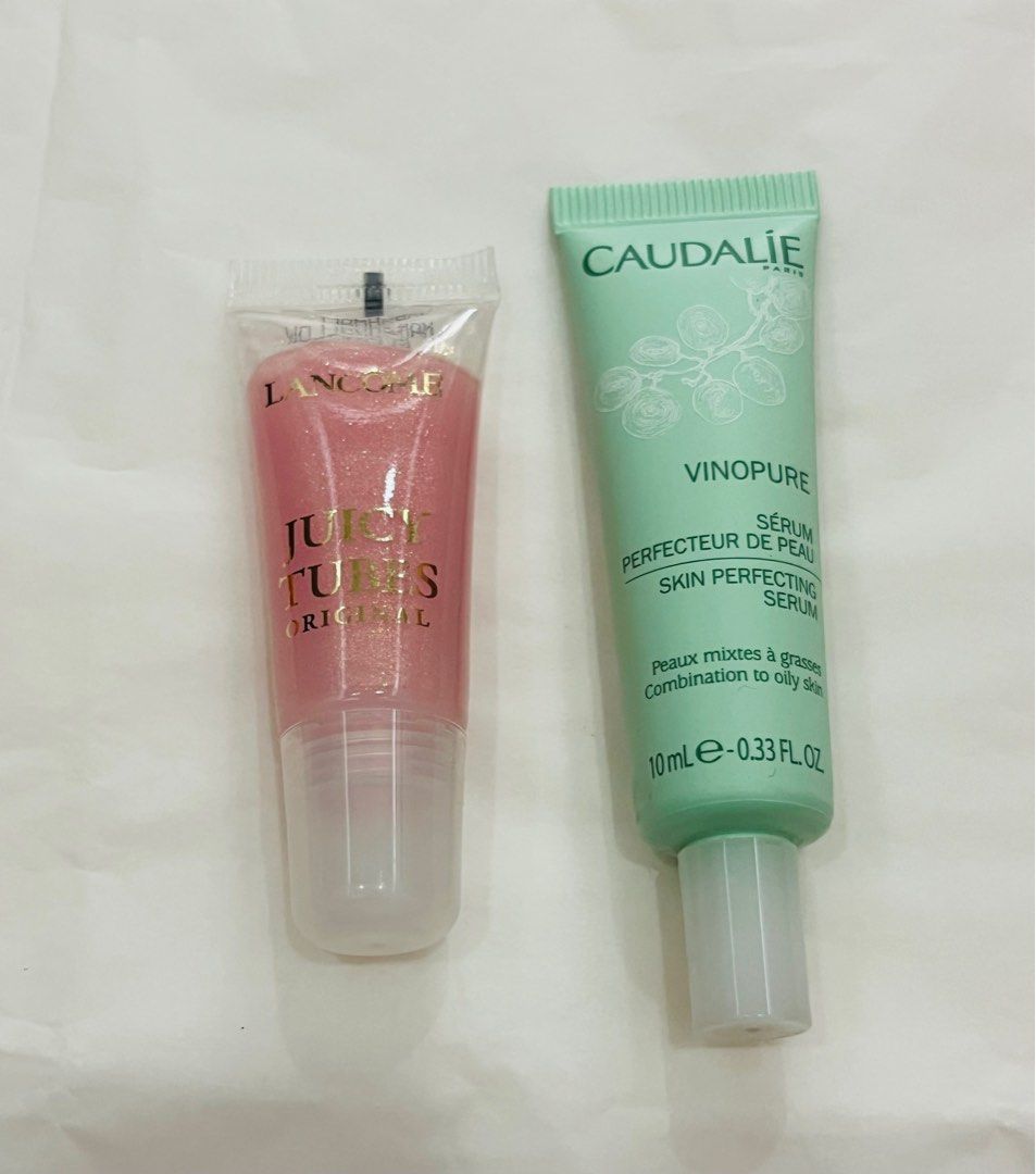 BUNDLE 8-S FAVORITES (Category: Makeup) located in San Juan City. Submitted by cashfrancefashioncosmetics_ph (Listing ID 1330078849, Image 2). Description: ‼️BUNDLE 8 📌 K18 4ML CAUDALIE VINOPURE SERUM 10ML L JUICY TUBES ORIGINAL 7ML LANEIGE GLOWY MAKEUP SERUM 5ML LIVING PROOF INTENSE MASK 30ML KIEHLS MIDNIGHT RECOVER CON 4ML .