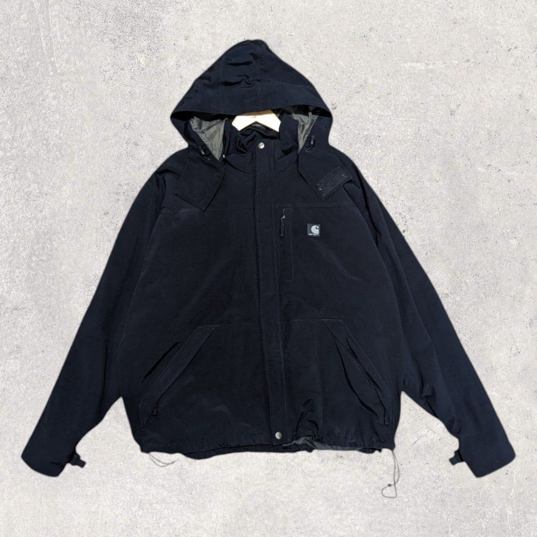 Carhartt Black Windbreaker Jacket 2XL Men s Fashion Coats Jackets and Outerwear on Carousell